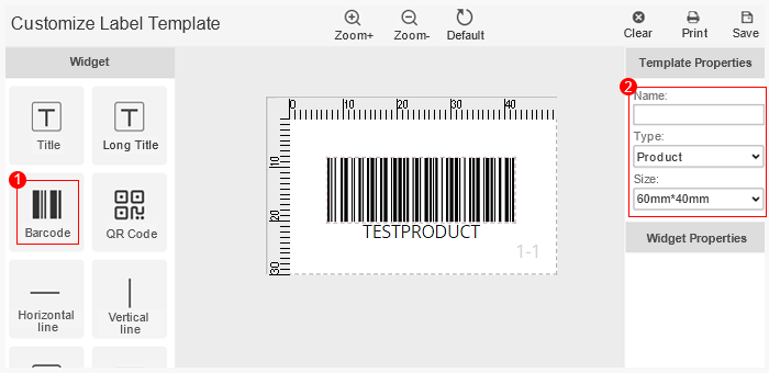 SUNSKY - Barcode template guide
