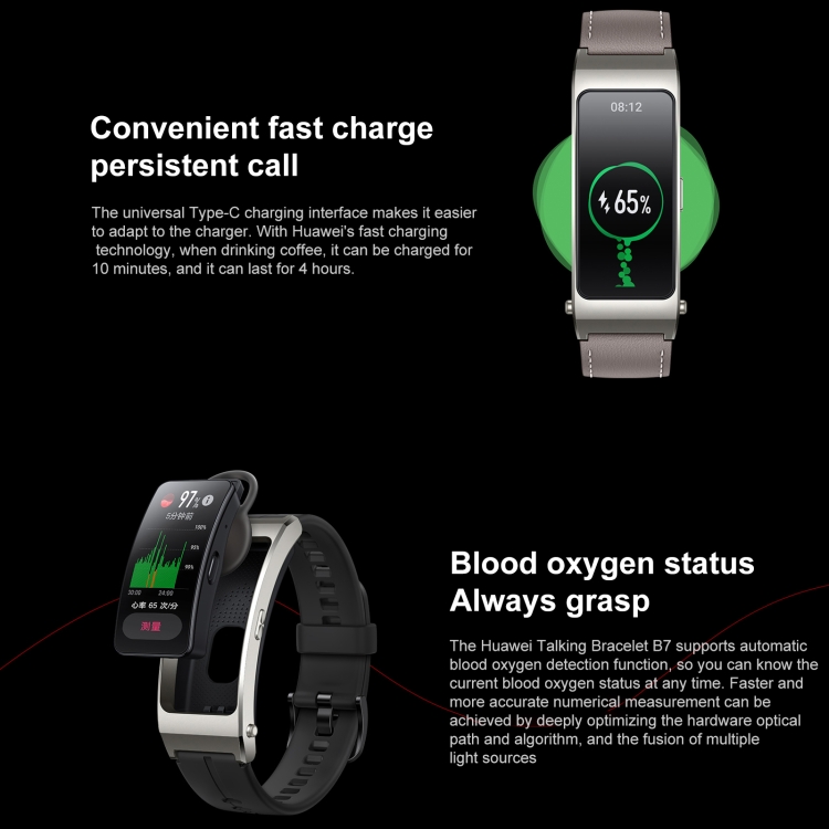 kwmobile Bracelet Compatible with Huawei Talkband B7 Bracelet