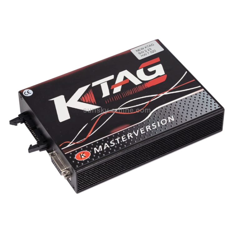 KTAG V7.020 Red PCB Board ECU Programming Tool Unlimited Token, EU Plug - 1