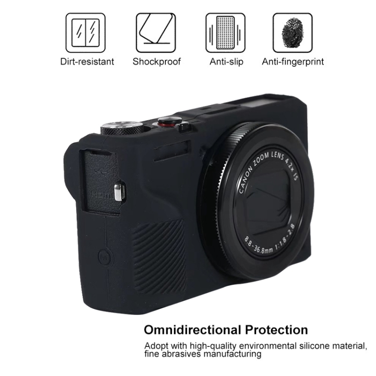 Canon PowerShot G7 X Mark III / G7X III / G7X3用ソフトシリコン保護