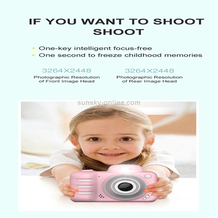 1909 2.4 inch 1800W Pixels Dual Lens Large Screen Digital Camera for ...