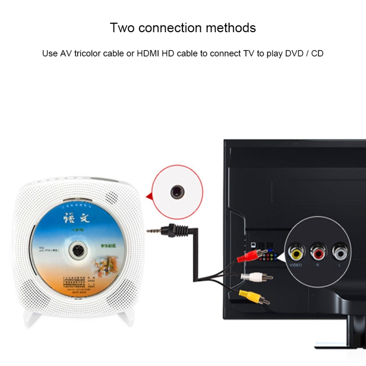 DVDプレーヤー Kecag KC-609 壁掛け家庭用 DVD プレーヤー Bluetooth CD プレーヤー