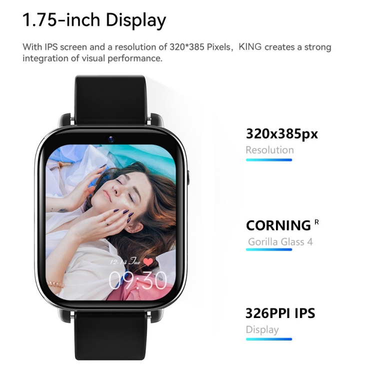 ROGBID KING 1.75 inch Screen 4G LTE Smart Watch Android 9.1