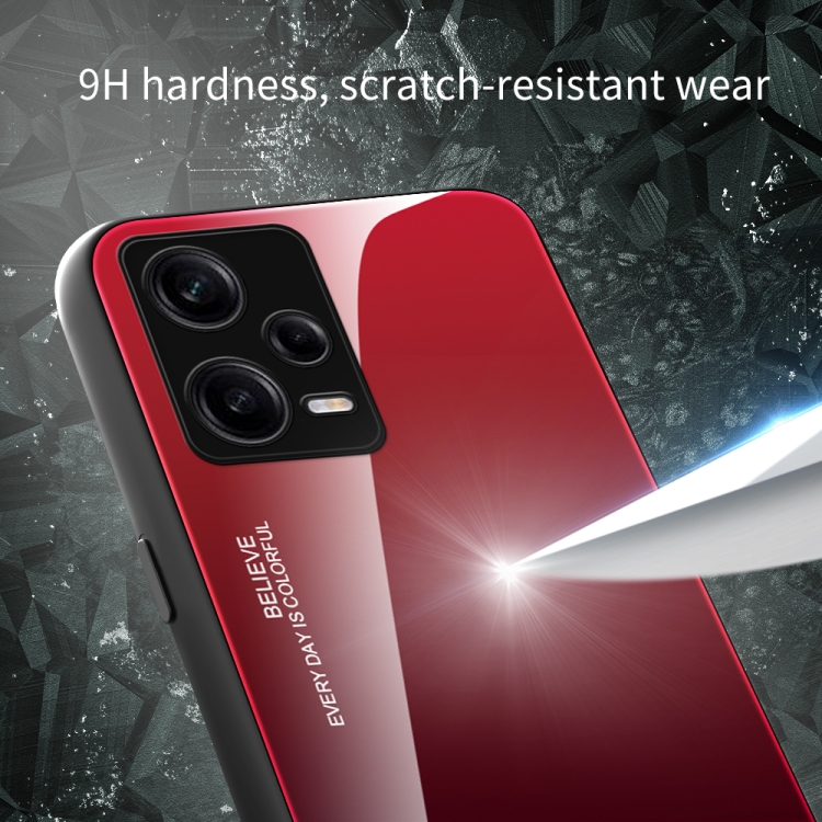 WBWONE TPU Sfumato Cover per Xiaomi Redmi Note 12 Pro+ (12 Pro Plus) Case + 2 Vetro Temperato, Custodia in Morbida Silicone TPU Anti-Graffio Antiurto Protettiva Shell Bumper (Viola Blu
