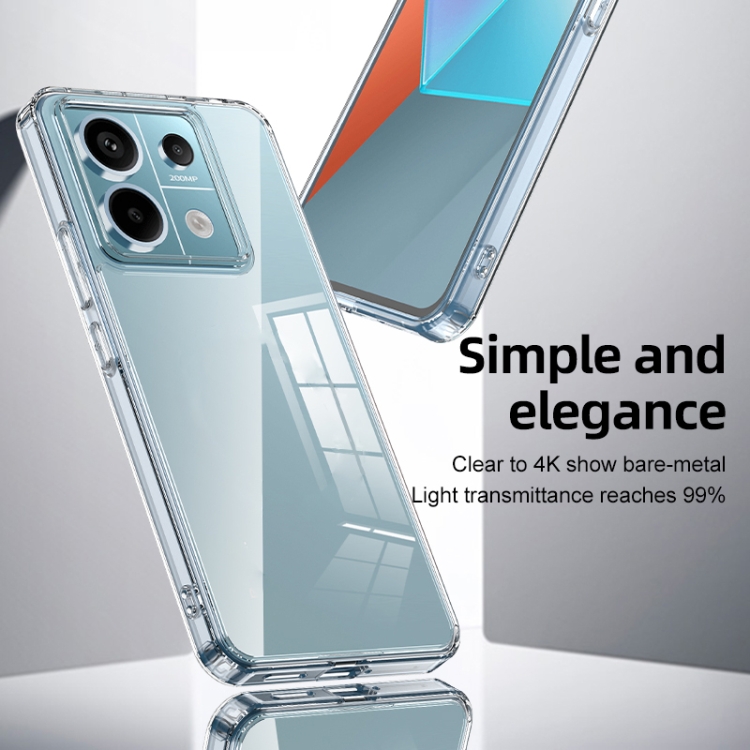 Xiaomi Redmi Note 13 Pro Armor クリア TPU ハード PC 電話ケース 