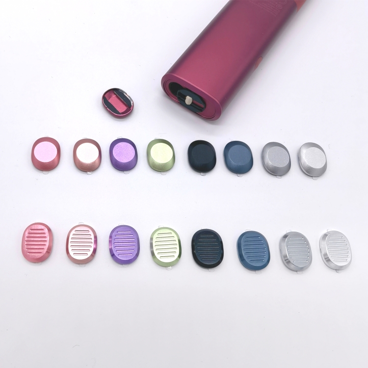 For IQOS ILUMA ONE E-cigarette Rod Replacement Decoration Color Cap with  Removal Tool(Striped Pink)