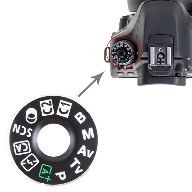 For Canon EOS 80D OEM Mode Dial Iron Pad - 3