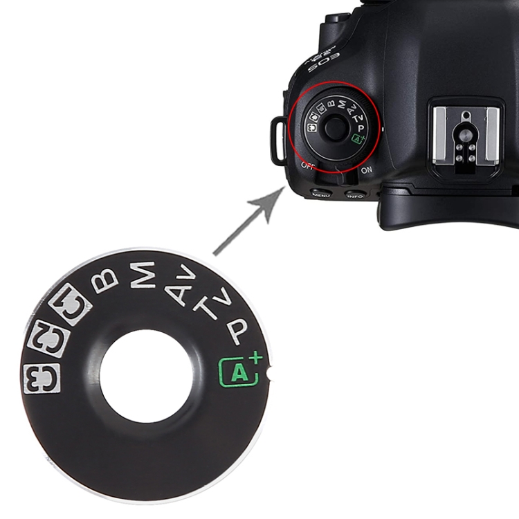 For Canon EOS 5D Mark III OEM Mode Dial Iron Pad - 3