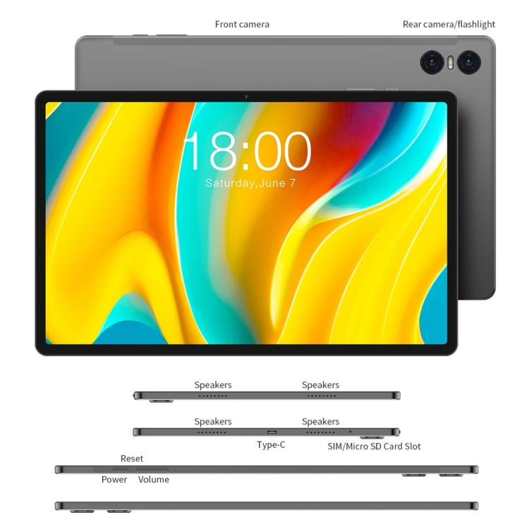 【t2ya】TECLAST T50 Pro 256GB Teclast T50 Pro Tablet PC 11 inch, 16GB+256GB, Android 13