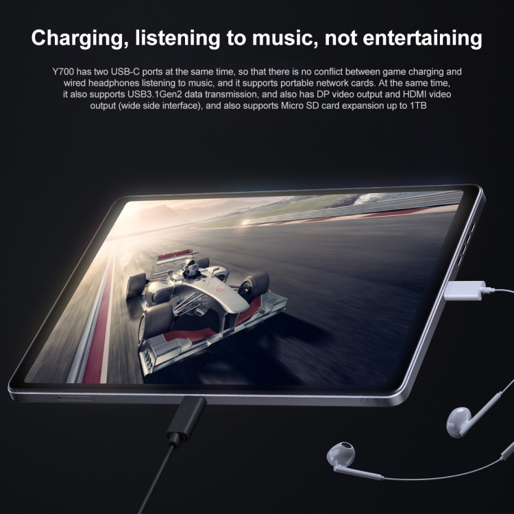 Lenovo LEGION Y700 2023 8.8 inch WiFi Gaming Tablet, 12GB+