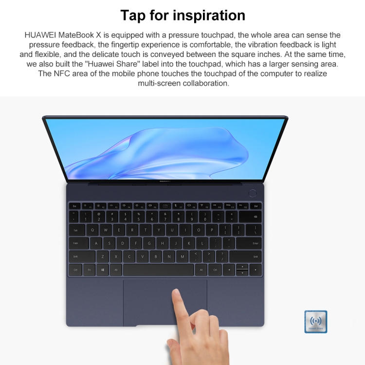 HUAWEI MateBook X Laptop, 16GB+512GB, 13 inch Touch