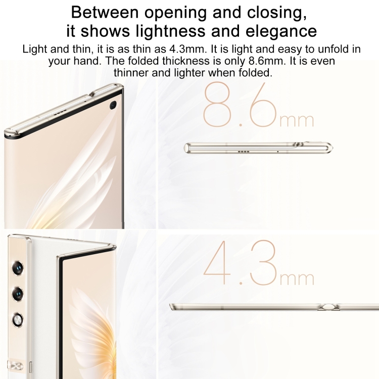 Honor V Purse 5G, 16GB+256GB, Side Fingerprint, 7.71 inch