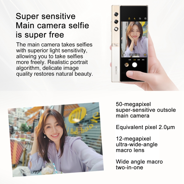 Honor V Purse 5G, 16GB+256GB, Side Fingerprint, 7.71 inch