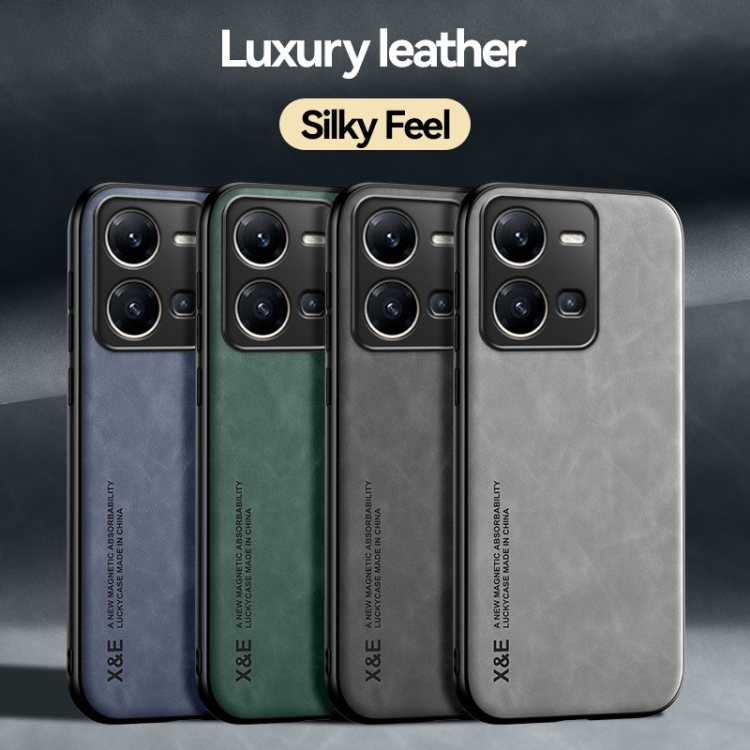 For vivo X200 Pro mini Skin Feel Magnetic Leather Back Phone Case