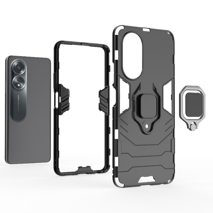 GIOPUEY Cover Compatibile con Oppo A58 4G, TPU Ultrasottile HD Case, Protezione del Cuscino d'Aria - Trasparente