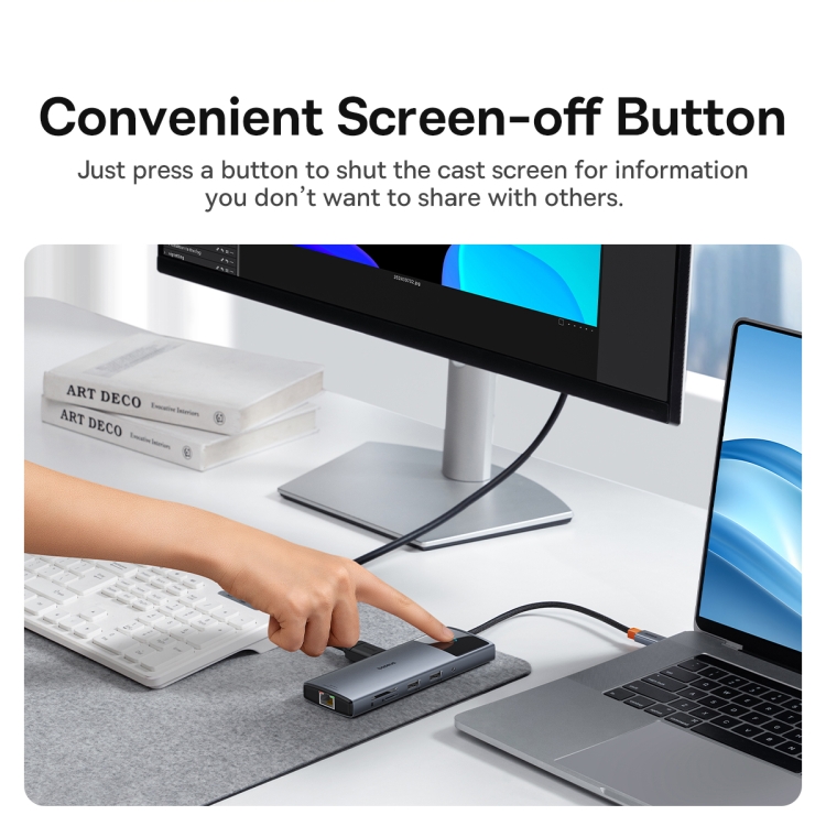 倍思 金属微光系列2 十合一 USB HUB 扩展坞（深空灰）