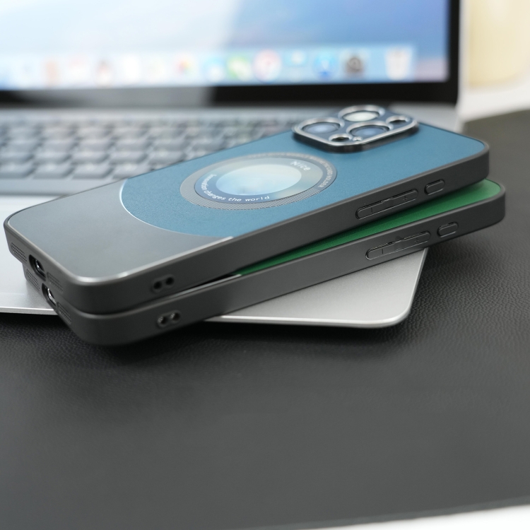 iPhone 15 Pro Max用コントラストカラーロゴディスプレイ磁気電話