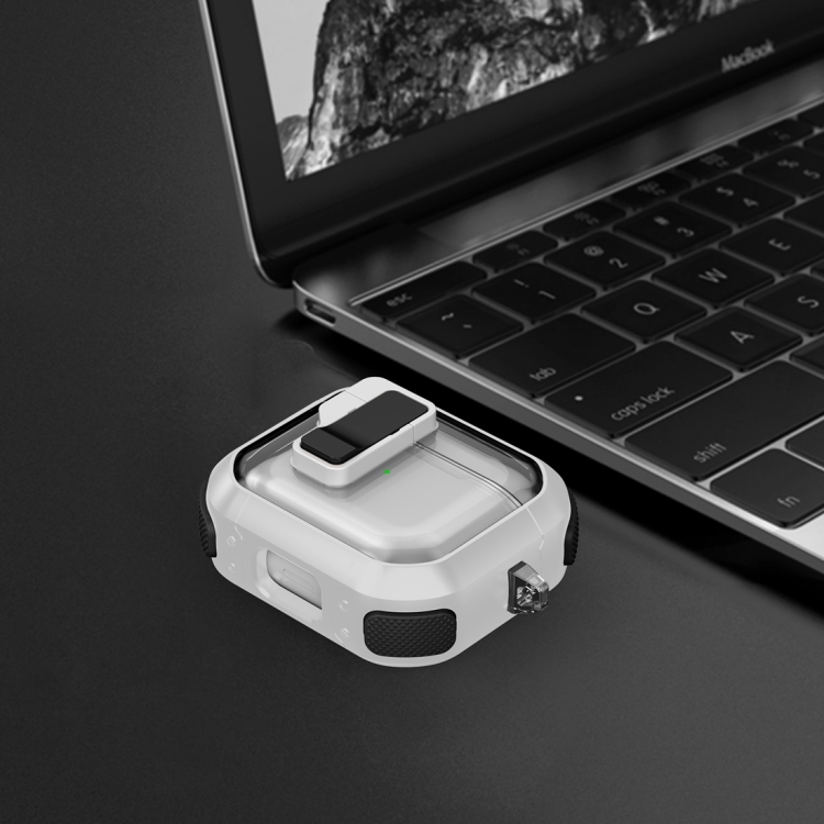 AirPods Pro Thunder 透明ワイヤレスイヤホン保護ケース 磁気スイッチ