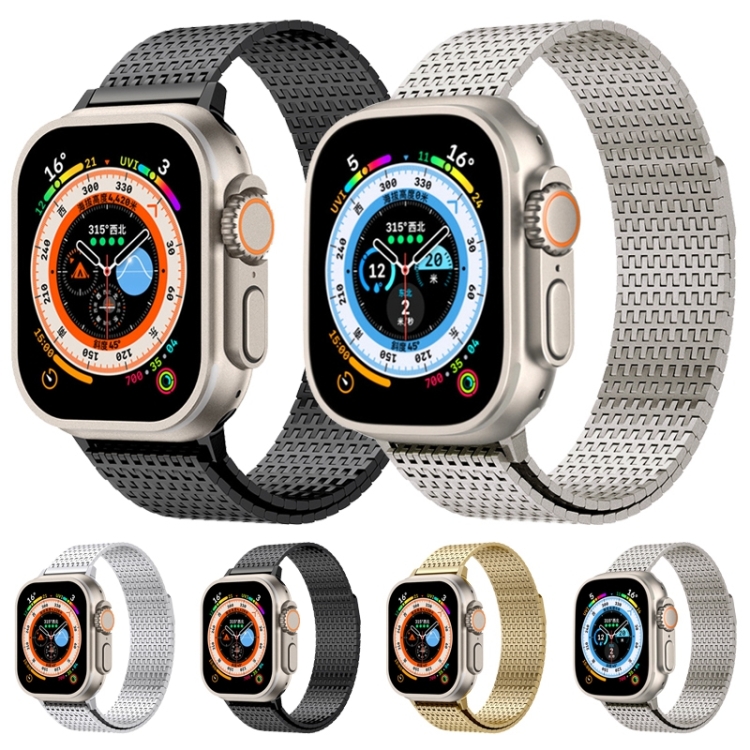 Apple Watch Series 7用 41mm ミラネーゼループ磁気クラスプステンレス 