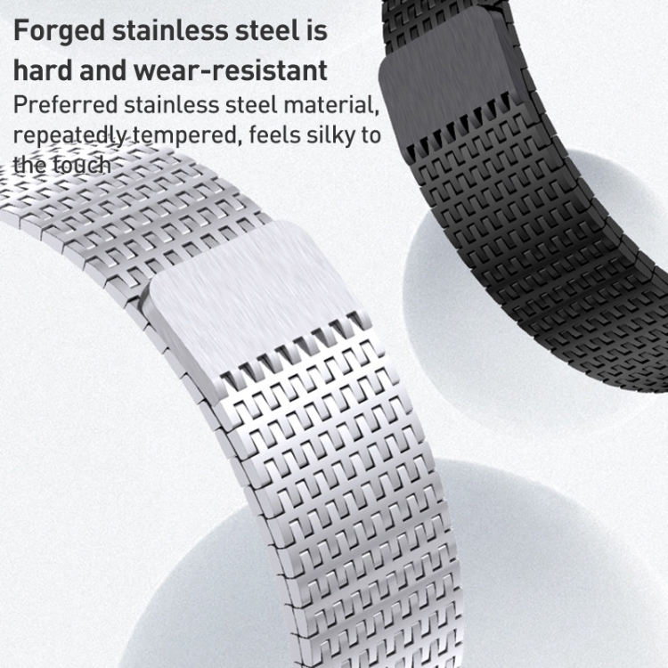 Apple Watch Series 7用 41mm ミラネーゼループ磁気クラスプステンレス 