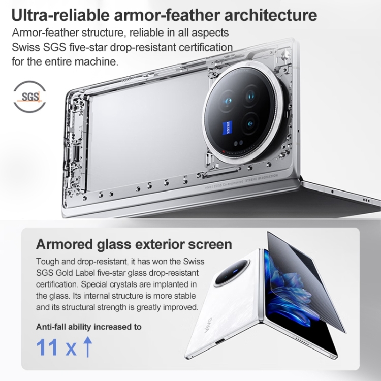vivo X Fold3 Pro, 16GB+1TB, Face ID / Fingerprint