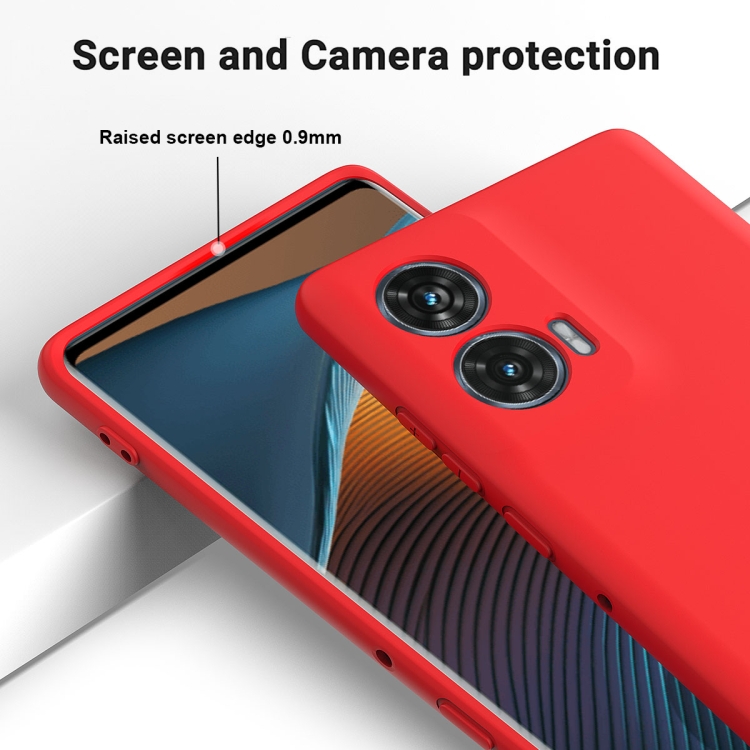 XINYEXIN Cover Per Motorola Edge 50 Fusion – Silicone Morbido Antiurto Con Motivo Sorriso, Verde