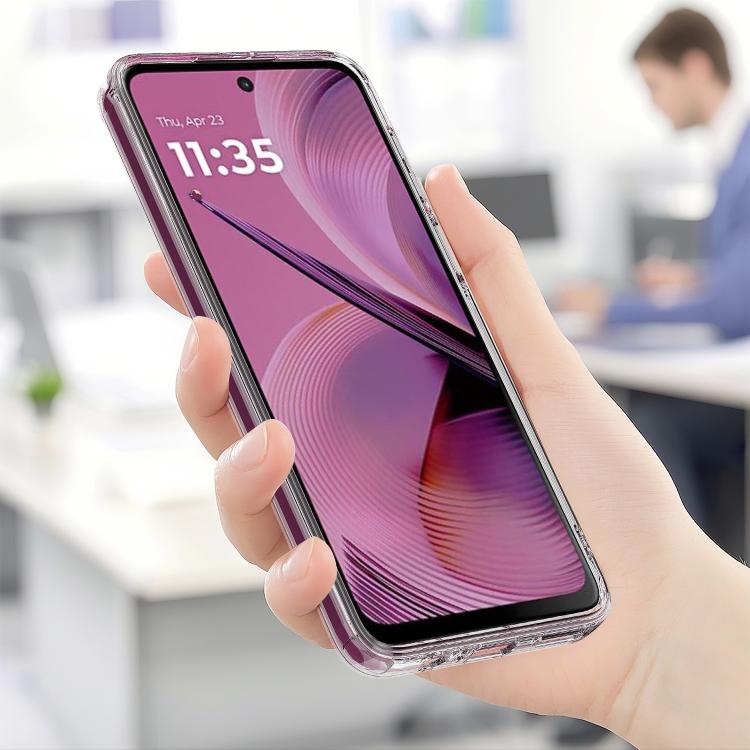 Custodia Morbida TPU Trasparente + 2 Pellicole Vetro Temperato Per Motorola Moto G54 (6.5") - Protezione Completa Cristallo