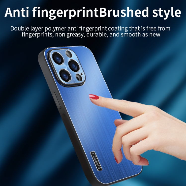 For iPhone 12 Pro PC Hybrid Aluminum Alloy Brushed Shockproof