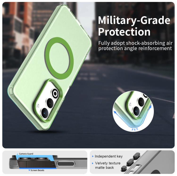 OPPO A5 5G用 Global Candy Magsafe PC ハイブリッド TPU 携帯ケース