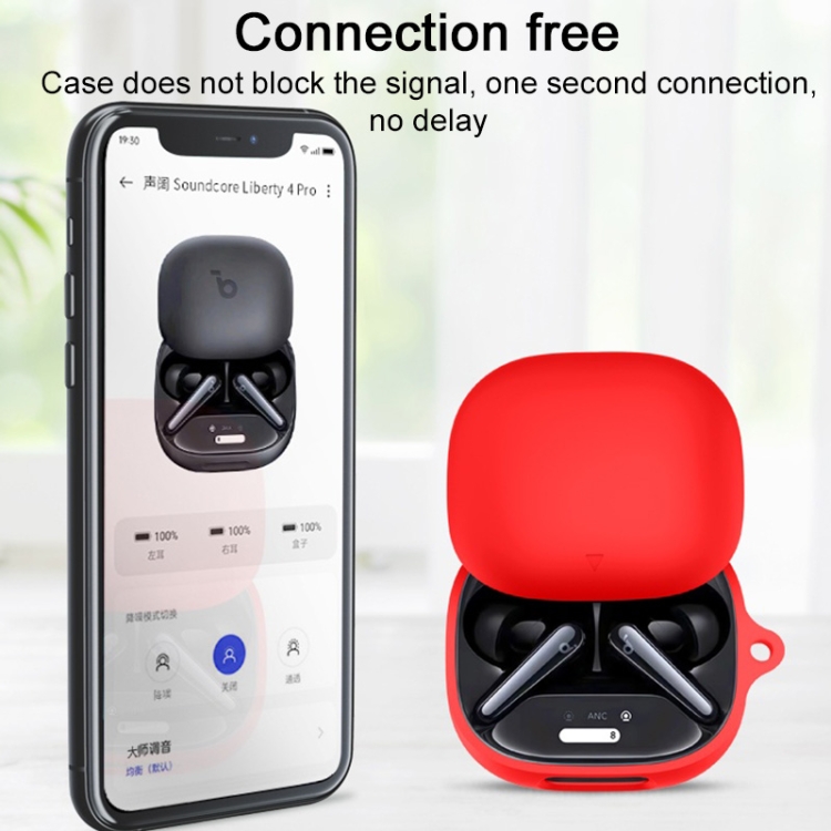 オーディオ機器 soundcore Liberty 4 Pro ブラック シリコンケース付き