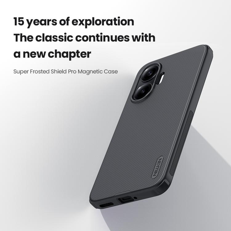 Xiaomi Poco F7用 NILLKIN Frosted Shield Pro マグネット式電話ケース
