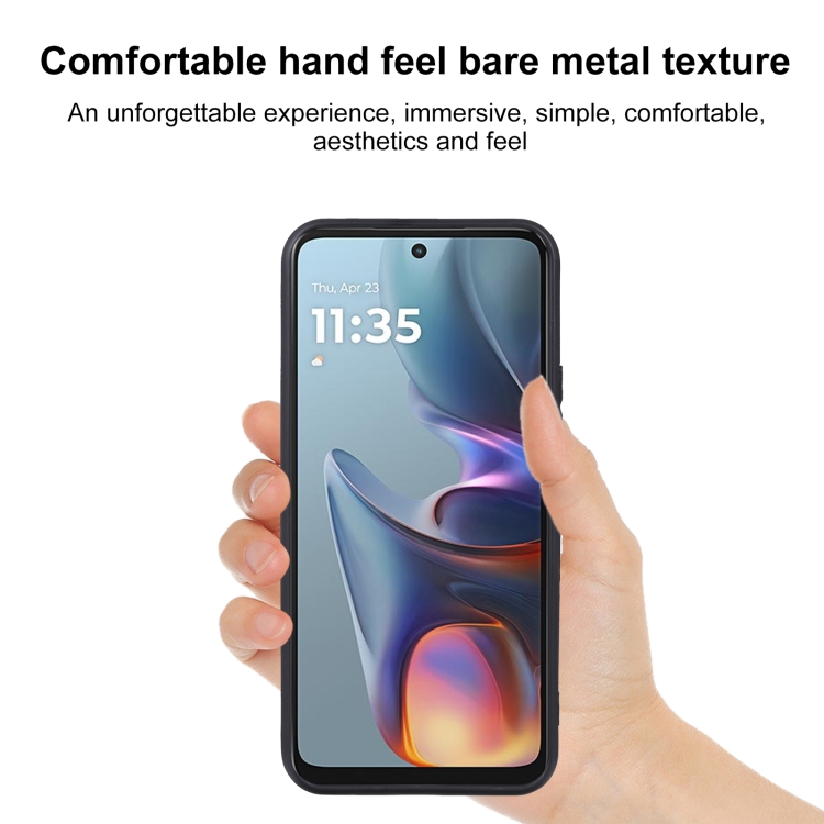 Custodia per Motorola Moto E15 (6.67) Cover Black morbido