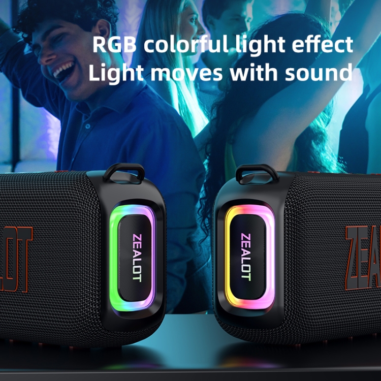 ZEALOT-S85M ワイヤレススピーカー Zealot S85M 50W 屋外用ポータブル Bluetooth スピーカー マイク付き