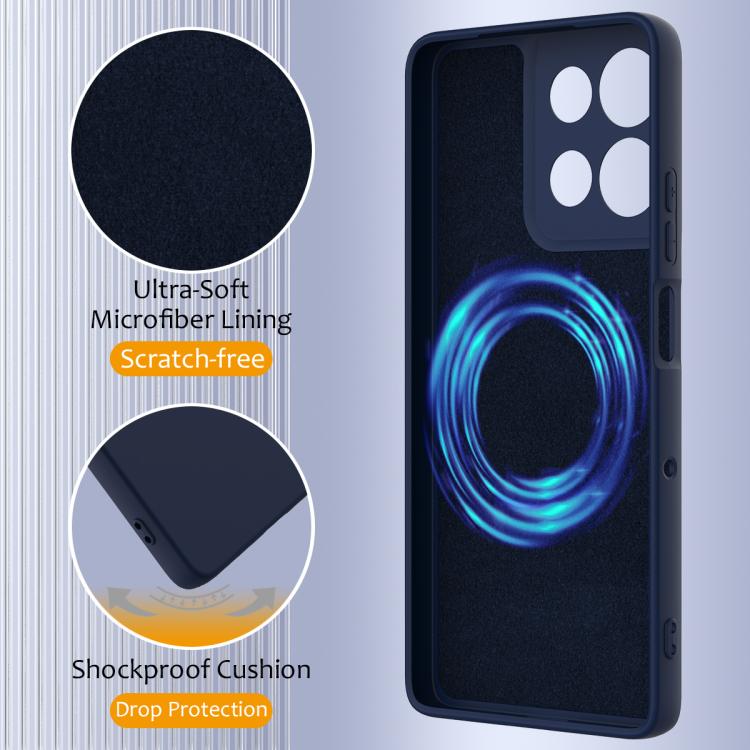 GIOPUEY Funda De Silicona Ultradelgada Para Motorola Moto Buds Loop, Anti-Caída, Portátil, Azul Oscuro