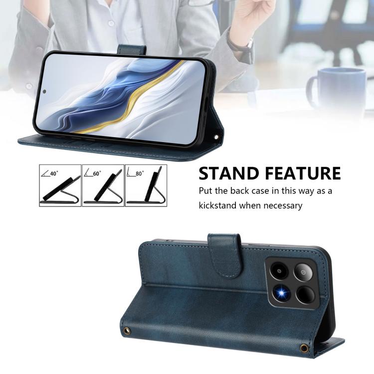 For Boost Mobile Summit 5G 2024 Line Splicing Buckle Retro Leather Phone Case(Dark Blue) For Boost Mobile Summit 5G 2024 Line Splicing Buckle Retro Leather Phone Case(Dark Blue)