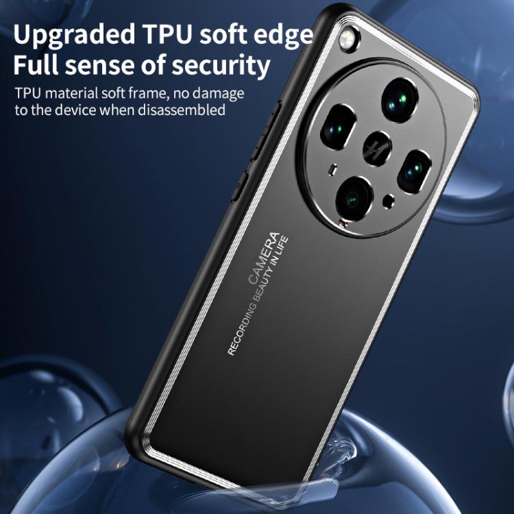 OPPO Find X9 Pro用 フロストメタルケース（シルバー）