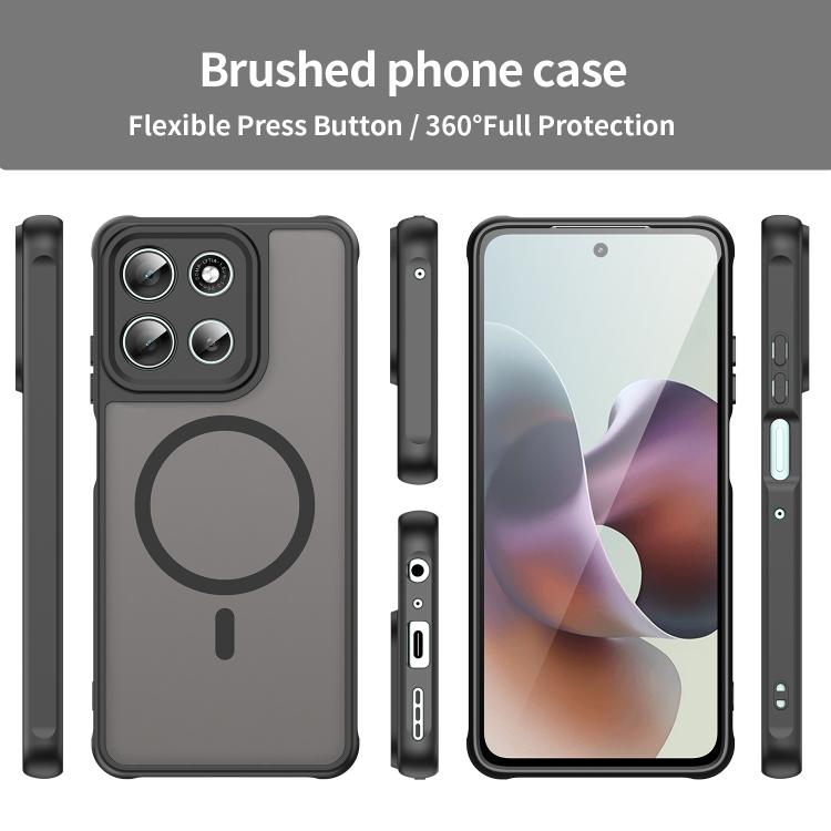 Motorola Moto G66y 5G Fan Dunシリーズ用 TPUハイブリッドPCフロスト