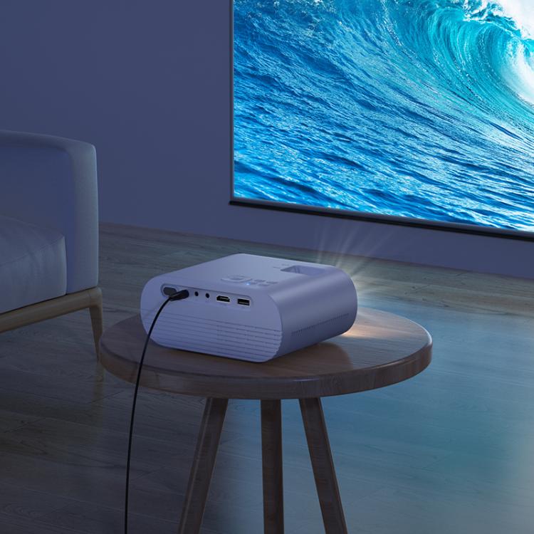 Hoco Dt1 1280X720P 140Ansi Wifi Bluetooth Wireless Projector Same Screen Version, Eu Plug(White) - 7