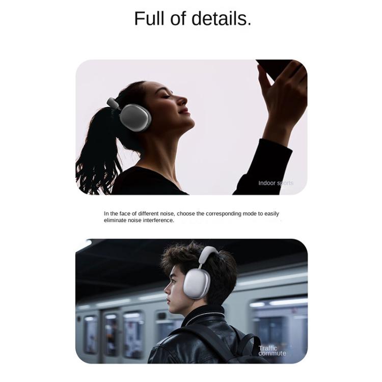 Fones de ouvido estéreo sem fio BT069NC BT5.4 ANC (preto) - B5