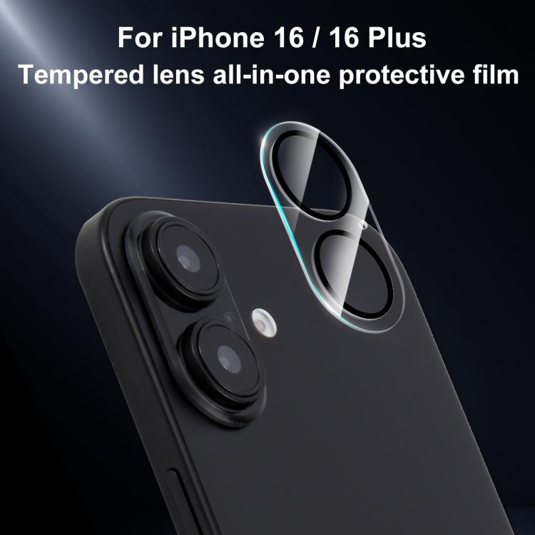 Para iPhone 16/16 Plus XDCASE Silkscreen Integrado Vidro Temperado Filme para Câmera Traseira - 1