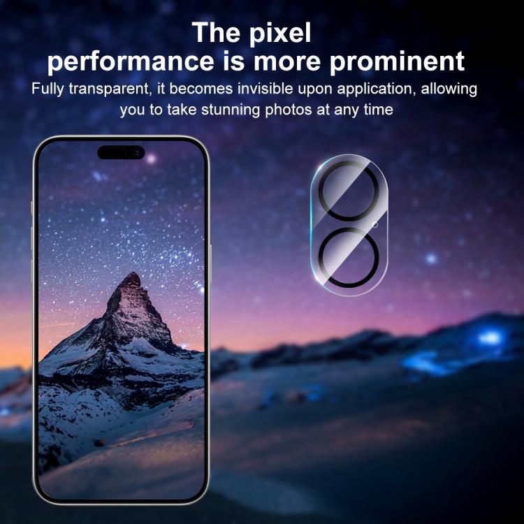 Para iPhone 16/16 Plus XDCASE Silkscreen Integrado Vidro Temperado Filme para Câmera Traseira - 4