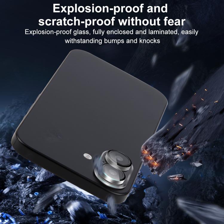 Para iPhone 16/16 Plus XDCASE Silkscreen Integrado Vidro Temperado Filme para Câmera Traseira - 6