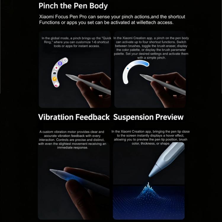 Original Xiaomi Focus Pro Stylus Pen For Xiaomi Mi Pad 8 / 8 Pro Tablet Magnetic 16384 Level Sense Draw Writing Smart Pen(White) - 4