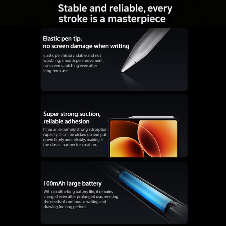 Original Xiaomi Focus Pro Stylus Pen For Xiaomi Mi Pad 8 / 8 Pro Tablet Magnetic 16384 Level Sense Draw Writing Smart Pen(White) - 6
