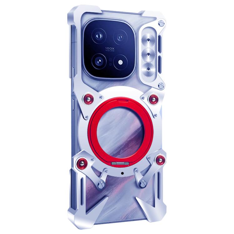 For vivo iQOO 15 Rotating Bracket Hollow Metal Phone Case