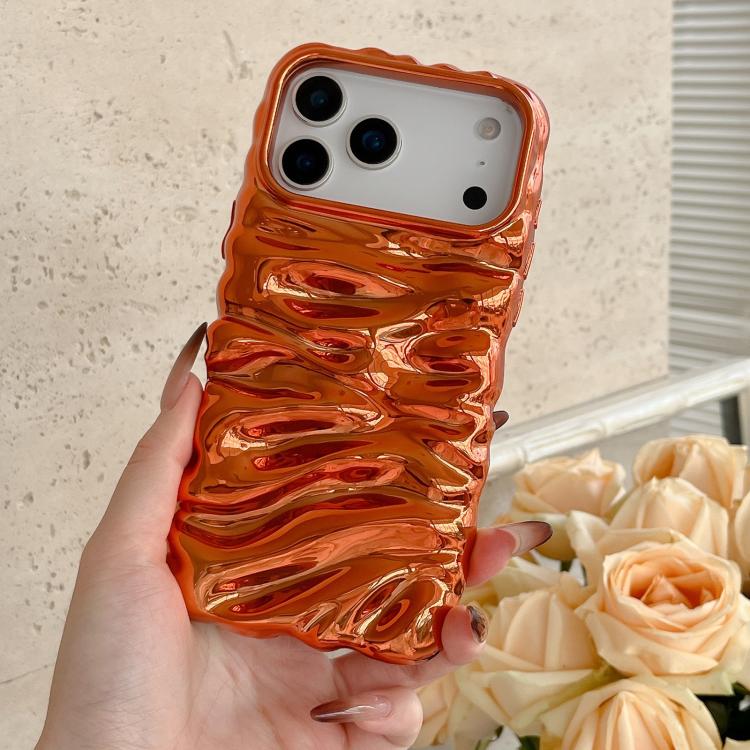 For iPhone 17 Pro Max Cream Texture Electroplating TPU Full