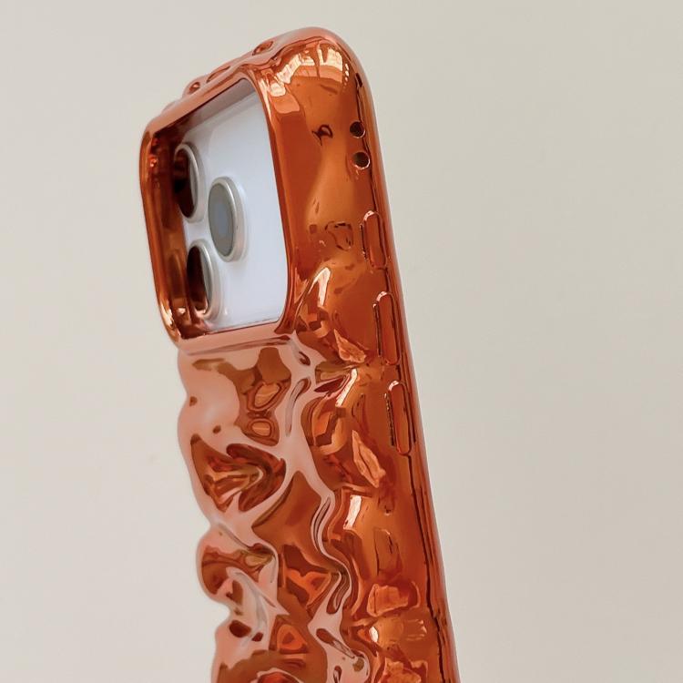 For iPhone 17 Pro Max Cream Texture Electroplating TPU Full