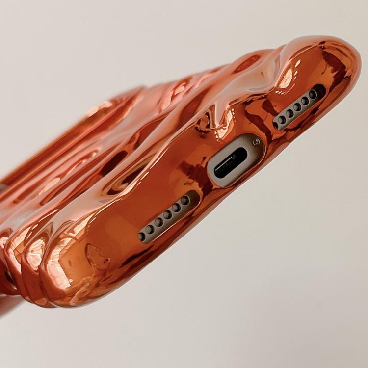 For iPhone 17 Pro Max Cream Texture Electroplating TPU Full