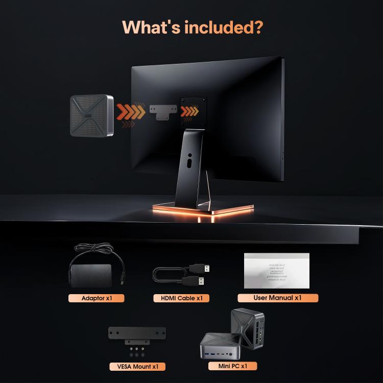 Mini PC GXMO GH8 con Windows 11 Pro, sin memoria, procesador AMD Ryzen ...