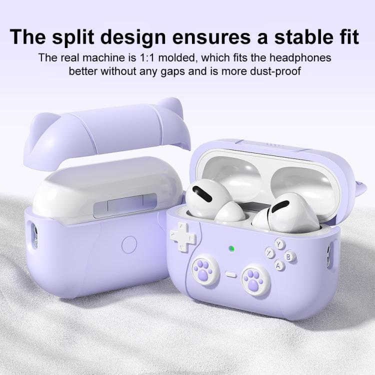 AirPods 4用 XDcase レトロキャットカートゥーンシリコンイヤホン